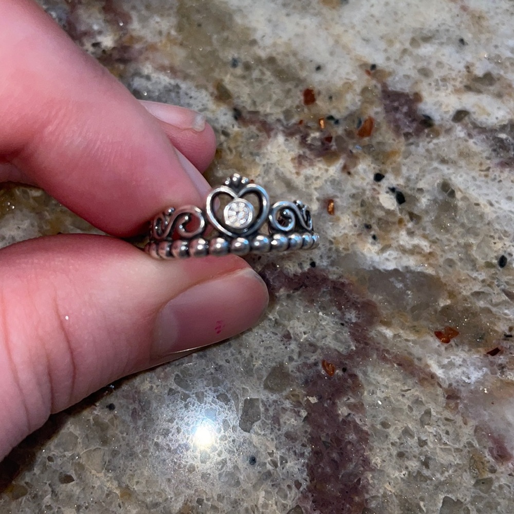 Silver Crown Pandora Ring